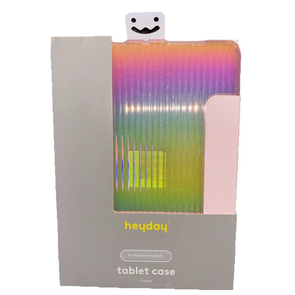 heyday Stand Case for iPad Pro 11 (2024) Multicolor Tri-Fold Stylus Holder